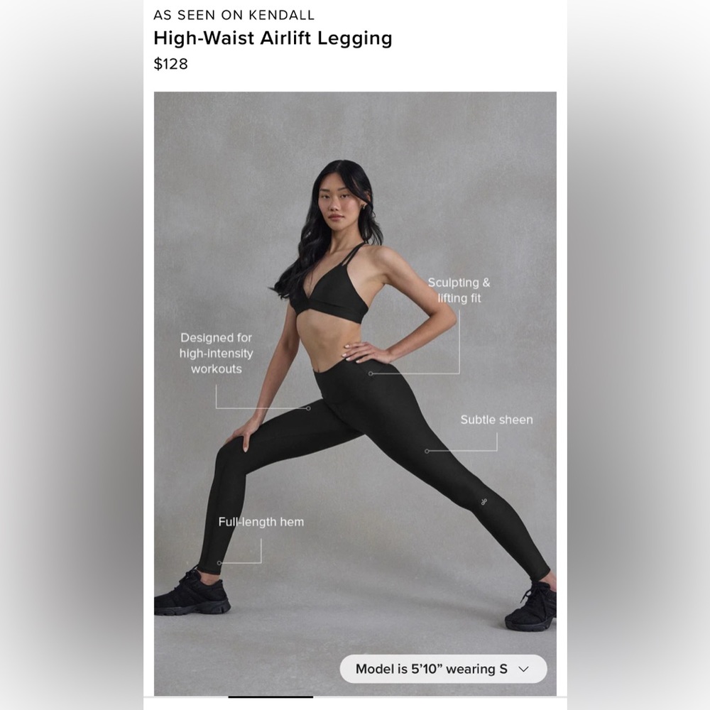 ALO YOGA High-Waist Airlift Legging sz small